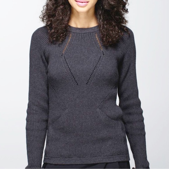 lululemon athletica Sweaters - Lululemon Gray Sweater Crewneck The Sweater The Better Knit